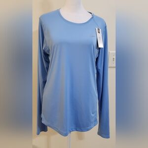 NWT Blue Nike Running Long Sleeve Dri-Fit Top Women's Size L